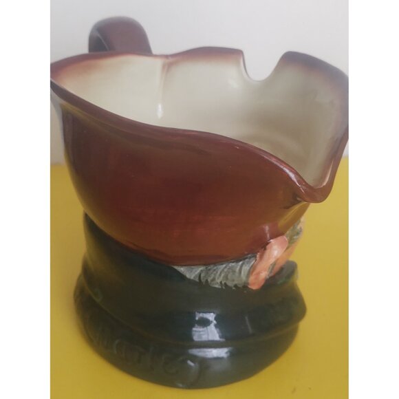 Rare Antique Large Old Charlie Toby Jug Royal Doulton 5 3/4" x 8" - Picture 5 of 11